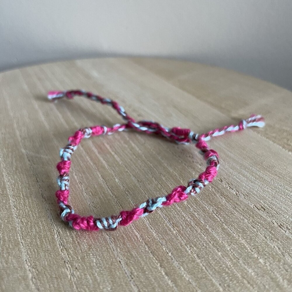 Robyn Bracelet, anklet, trendy, comfortable, tie, embroidery thread, woven, gift